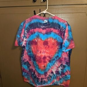 Mens XL hand-made Tie Dye (Heart Design)